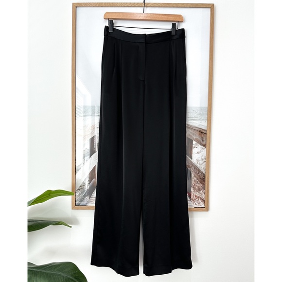 BABATON Pleated Black Satin Pant - Picture 6 of 16